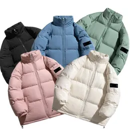 Pamuk ceket erkekler kış kalınlaşmış sıcak ekmek ceket şık kadınlar rahat palto kol bandı nakış markası pamuk ceketler büyük boyut 8xl