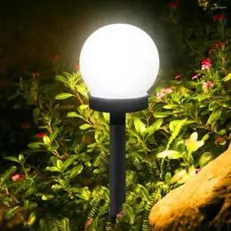 في الهواء الطلق LED Solar Garden Light Round Bulb على شكل أرضية فيلا الإضاءة المزخرفة بالماء