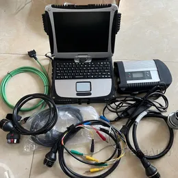 for Mercedes Diagnose Tool Mb Star C4 Sd Connect with V2023.09 SSD Xentry in cf19 i5 Used Laptop Full Kit