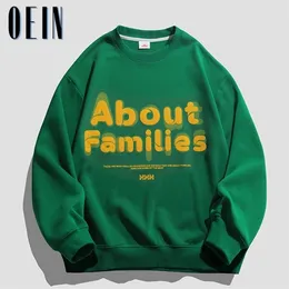 Mens Hoodies 스웨트 셔츠 Oein Autumn Mens Letters 땀 셔츠 느슨한 패션 까마귀 브랜드 Y2K Unisex Hoodies 힙합 캐주얼 남성 여성 풀오버 221008