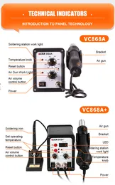 Instrumenty elektryczne Victor 868a Plus SMD Multifunction Environment Meters