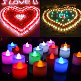 LED Poms bright white tea lights Battery operated leds crystal Flicker Flameless Wedding Birthday Party Christmas Decoration