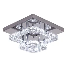 Square K9 Crystal Ceiling Chandeliers Corridor Bedroom Pendant Light Cloakroom Decorative Lamp Indoor Lighting Chandelier Fixture