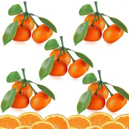 Symulacja dekoracji imprezy pomarańczowe pomarańcze dekoracje sztuczne dekoracyjne mandarynki faux owoc dla