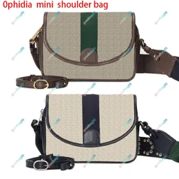 Дизайнерская модная сумка Ophidia Мини-сумка через плечо Италия Роскошные сумки-мессенджеры Унисекс через плечо Вечерняя сумочка-клатч Кошелек с клапаном 722117 23x17x7cm