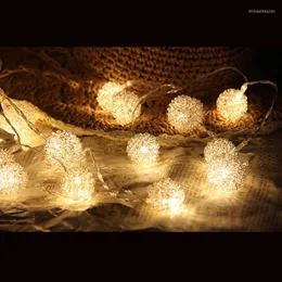 Strings FGHGF 1.5/2.5/5M Leds Metal Ball Fairy Lights Christmas Indoor String LED For Festival Wedding Party Home Decoration Lamp