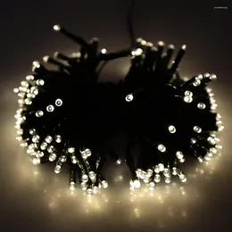 문자열 200 Led Solar Fairy Light String 크리스마스 결혼식 정원 장식 나무 따뜻한 흰색