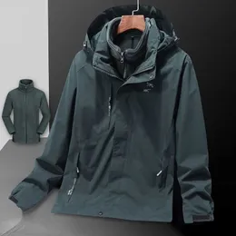 Arc Jacket Designer Coat Men's Autumn Winter Sportswear Three in One Lovebable Outdoor Thicked Windproof Waterproof Warme Ski Coats 5xl 6xl 7xl