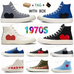 2023 Klasik 1970'ler Play Sıraslı Ayakkabılar Yıldız Büyük Gözler Platformu Merhaba Yeniden Yapılandırılmış Slam Reçeli Chuck Üçlü Black Beyaz Yüksek Düşük Mens Tuval Kadınlar