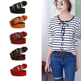 Cintos de luxo feminino puro cinturão de couro casual All Match Ladies Ajuste Igh Gentdle Moda da moda da marca Jean Strap