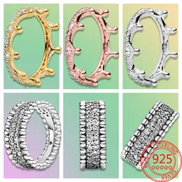 Den nya populära 925 Sterling Silver Fashion Halo Heart Ring Eternal Third Ring Zicon Ring Shining Light Diy Pandora Womens Charm Accessories Gift