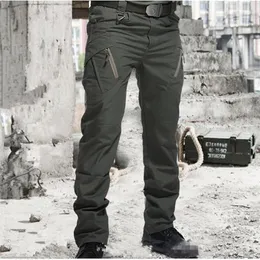 Calça de calças da cidade calças táticas militares masculino de combate calças do exército Muitos bolsos da prova d'água resistentes a desgaste casual calças de carga 221007