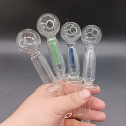 Double Layer Pyrex Glass Smoking Water Pipes Oil Burner Bongs Durable Mini Tobacco Accessories