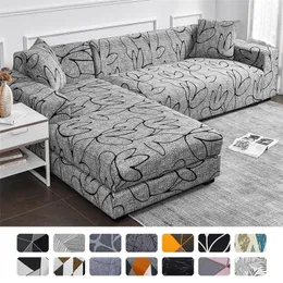 Chair Covers Sofa for Living Room Stretch Printed Slipcover L shape Corner funda sofa Elastic Couch 1234seat 221008
