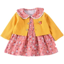 Girls Spring Autumn Dresses Winter New Princess Dress 2 Pieces For Children Clothing Baby Girl Dress Chiffon