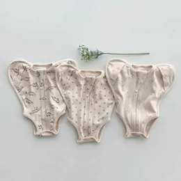 Strampler Schlafen Body Für Baby Neugeborenen Mode Floral Klimatisierte Zimmer Antikick Overall Reißverschluss Baumwolle Weiche Body Ein Stück J220922