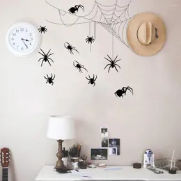 Adesivos de parede adesivos de halloween adesivos de decoração de vidro de festa estática em casa de férias