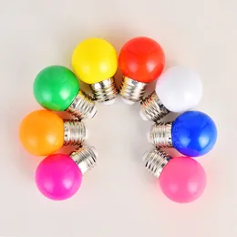 10Pcs Led Bulb Lamp Bomlillas E27 Colorful Led Light Lampada Ampoule 3W AC 220V SMD 2835 Flashlight G45 Globe Bulbs Home Decor D2.0