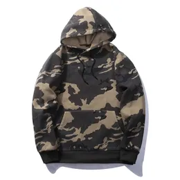 Herrtröjor tröjor ymwmhu mode man hoodies kamouflage höst män kläder streetwear casual hooded tröja plus size hoody 221008