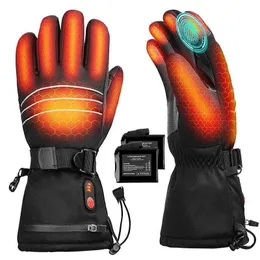 Uppvärmda handskar varm uppladdningsbar USB -uppvärmningshandskar hand varmare vinter varm utomhus klättring mittens man kvinnor kvinnor
