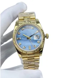 Luksusowy zegarek męskie 40 mm Donna Data Automatyczna mechaniczna skala czasu diamentowego 2813 Ruch ze stali nierdzewnej zegarowe zegarowe prezenty