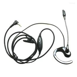 Walkie talkie ￶rat h￤ngande walkie-talkie headset med mic och pthick wire ￶ronstycke f￶r yaesu radio VX-2R/3R/5R/160