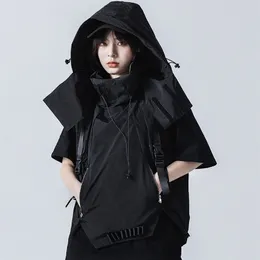 Mäns västar Michalkova trending produkter Taktisk verktyg Vest Streetwear Men kläder Black Jacket Hoodies Loose and Bekväm 221008