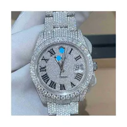 2024Digner часы на заказ Роскошные модные механические часы Iced Out Moissanit e Diamond бесплатная доставкаLGXF