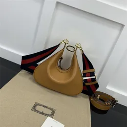 7A Top-Designer-Taschen Handtasche Halbmondtasche Dumpling Bun 699409 Eine Schulter-Kuriertasche Mode-Klassiker-Damentasche Luxus nach Maß bunter breiter Schultergurt