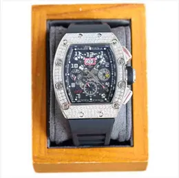 Caso de relógios mecânicos de luxo de luxo multifuncional Incluste Diamond Tourbillion Automatic Richa Milless Brand Watches Men Swiss Move