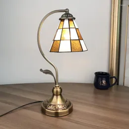 Lampy stołowe nordyckie lampa biurka vintage sypialnia luksusowe ozdoby nocne oświetlenie lampa de chevet