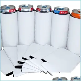 Other Drinkware Neoprene Drinkware Sublimation Can Beverage Cooler Blank Beer Bottle Cans Sleeve Drop Delivery 2021 Home Garde Bdebag Dhv1L