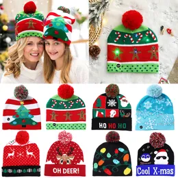 Chapéus de Natal Santa Elk Knit