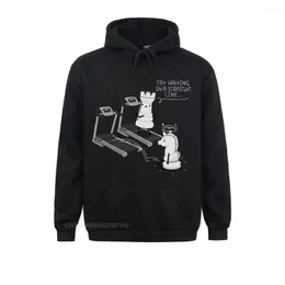 Herren Hoodies Schach Lustige Pullover Männer 60er Jahre Brettspiel Pferd Fan Spieler Papa Vintage Prozent Baumwolle Frauen Großhandel