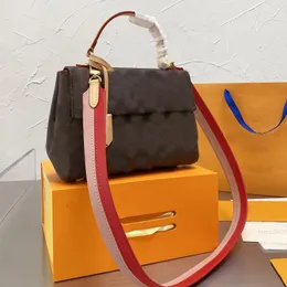 Women Handbag Crossbody Bags Lady Handle Tote Bag Canvas Genuine Leather Fashion Letter Removable Colorful Shoulder Strap Magnetic3229