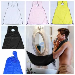 Toilet Supplies Beard Bib Shaving Fashion Apron tool Catcher Solid Color Hair Clippings Waterproof men Bathroom Cape Cloth Convenient practical