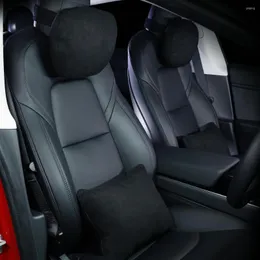 Fundas de asiento de coche Almohada de cuello para soporte lumbar cómodo universal Oficina ergonómica