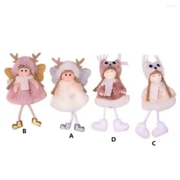 Dekoracje świąteczne dla domu Plush Angel Child Child Doll Diving Tree Wisiant Juguetes de Navidad