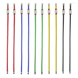 Клавки 20 -паксовый цветной нейлоновый покрытый из нержавеющей стали проволоки 2,3 мм 6,3 дюйма кабеля кабеля кабеля для кольца для подвесных багажных метков