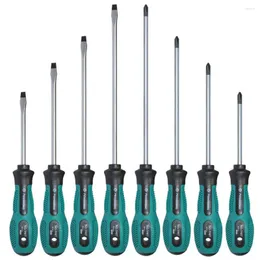 Professional Hand Tool Sets 8Pcs Insulated Screwdriver Set 75mm 100mm 125mm 150mm Electrician Driver Remover Multi-Bit Screw Repair Tools