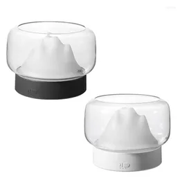 Lampade profumate Diffusore di aromi 400ML Diffusore di oli essenziali Mountain View con umidificatore a LED caldo e colorato