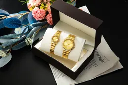 Wristwatches Original Kky Quartz Watch Premium Diamond Business Fashion Top Creative Creative Waterplicing Clock Gift للرجال والنساء