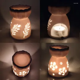 Lampy zapachowe Ceramiczne świecznik do oleju kadzidełka Puste butelki do sypialni