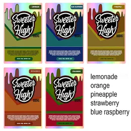 Sticker package Sweeter high infused 100ml lemonade orange 1000mg pineaple drank Label Syrup Juice paper sticker