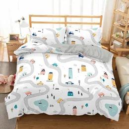 Bedding Sets Housse De Couette 135 Bed Cover For Children Home Duvet Covers Edredon Bedspread Travel Guide Bedroom Child