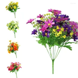 Dekorativa blommor Mayitr konstgjorda flödar ett gäng Chrysanthemum Beatiful för bröllopsheminredning Party Supplies