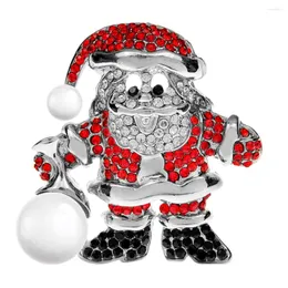 Brosches Cindy Xiang Rhinestone Winter Christmas Santa Clause for Women Fashion Shining Pin Party Decoration Jewelry