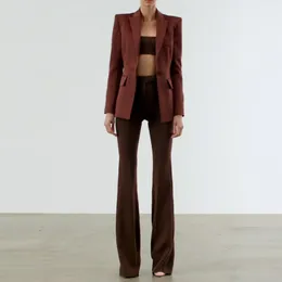 Business Flared Pants Suit