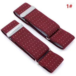 Belts 1 Pair 3.5cm Width Mens Shirt Adjustable Armband Sleeve Garter Bartender Cuff Holder Elastic Metal Arm Band Hold Up YLM9726