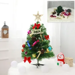 Juldekorationer 2022 50 cm tr￤d DIY -paket med ljusdekorationsbord Topp Mini Ornament Shopping Mall